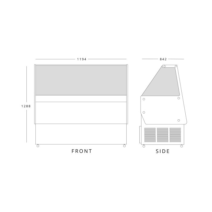 Athena Ice Cream Display 358L