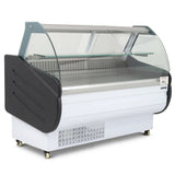 Serve Over Counter 1.3m Curved Glass