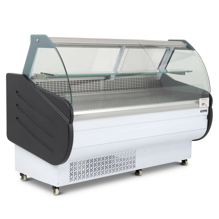 Serve Over Counter 1.5m Curved Glass