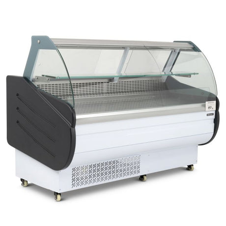 Serve Over Counter 1.5m Curved Glass