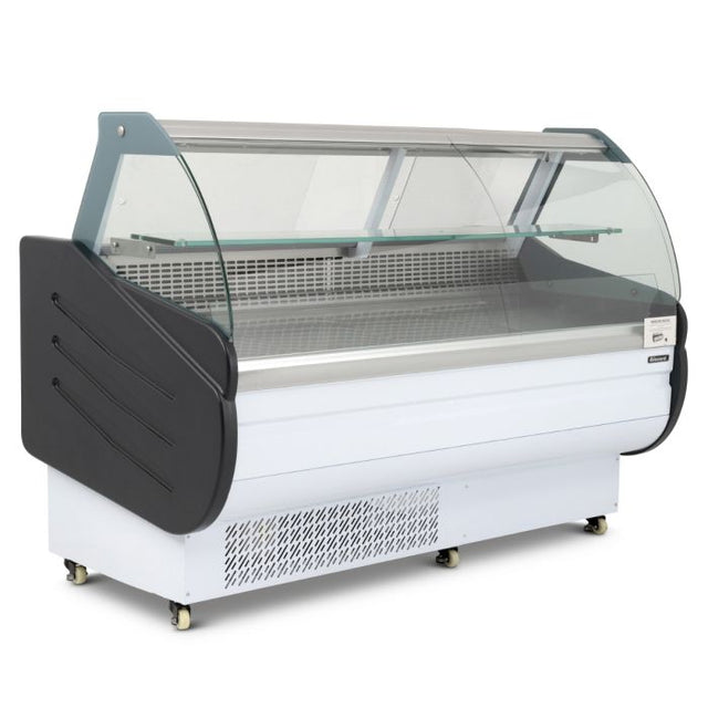 Serve Over Counter 1.5m Curved Glass