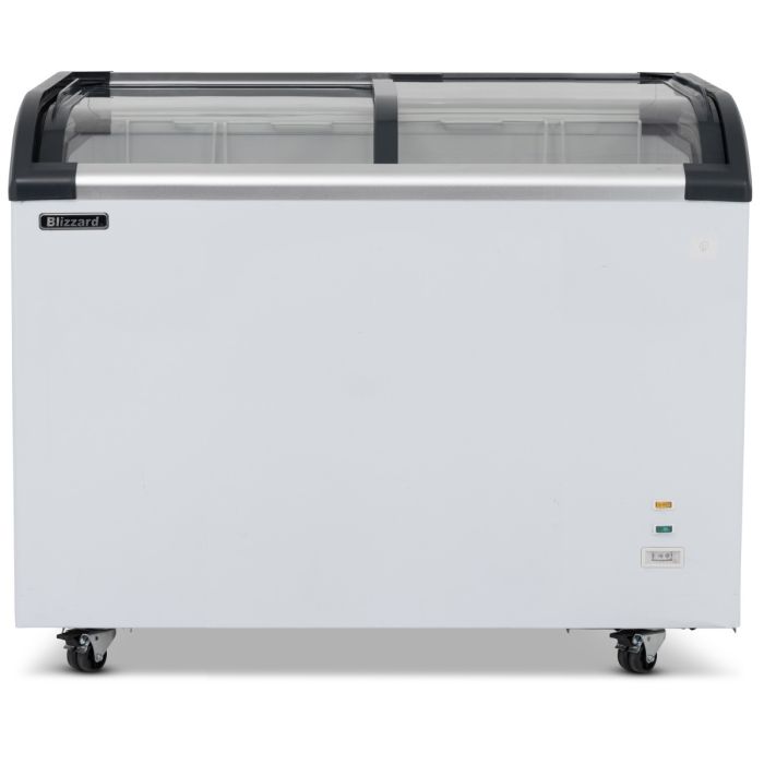 Curved Glass Lid Freezer 220L