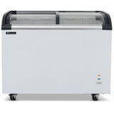 Curved Glass Lid Freezer 220L