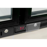 Double Hinged Door Black Bottle Cooler