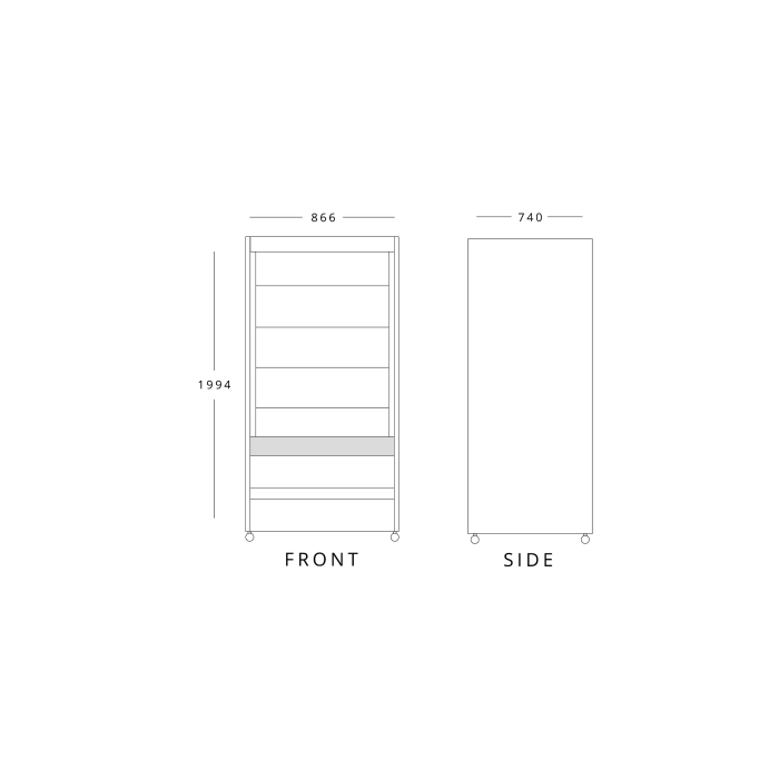 Multideck Stainless Steel 866mm Wide