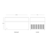Island Display Freezer Crystallite797L