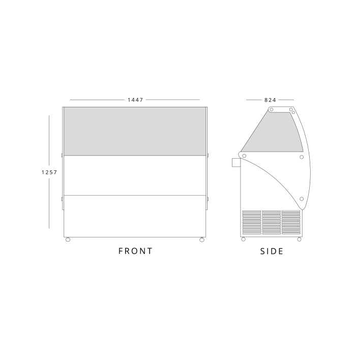Ice Cream Display 454L
