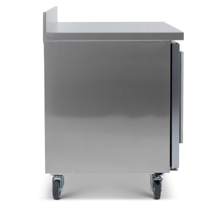 Glass Door Counter RefrigeratorTriple Hinged With Upstand