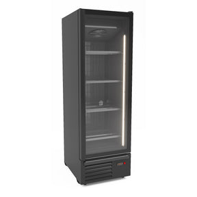 Freezer 1 Glass Door. Black 500l