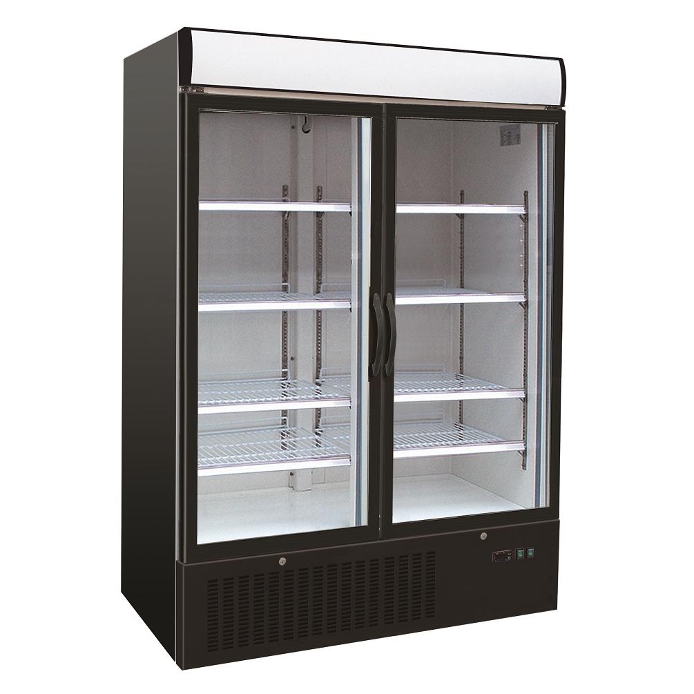 Refrigerator With 2 Glass Doors