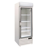 glass door freezer 412l