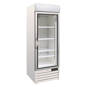 glass door freezer 412l