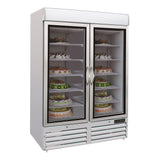 Upright 2 Glass Door Freezer 1079L