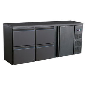 Black Oil Stove 1 Door 4 Drawers