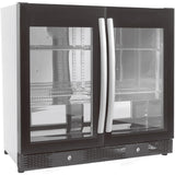 Black 2 Door back bar Display 198L
