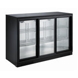 Sliding 3 Door Backbar Cooler