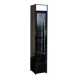 Slim Black Glass Door Refrigerator