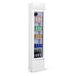 Upright Narrow Glass Door Fridge 105L