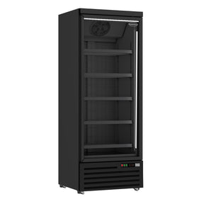 Black Upright Glass Door freezer 600L