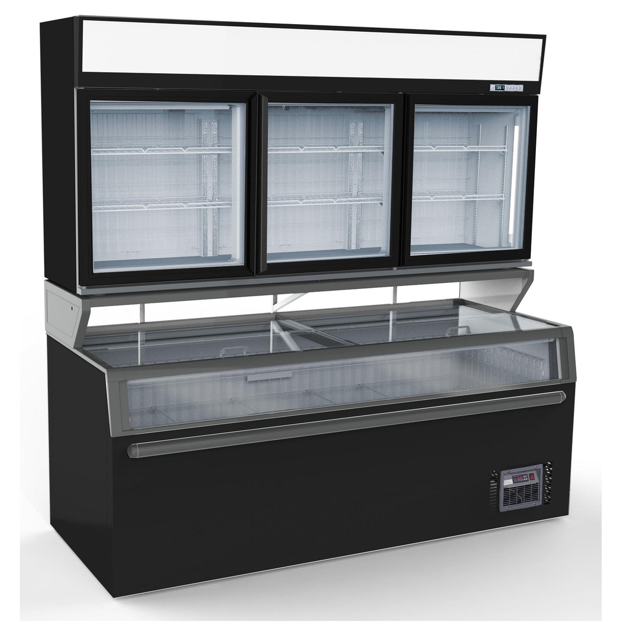 Wall Freezer Cabinet Black 3d