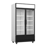 Double Glass Door Refrigerator