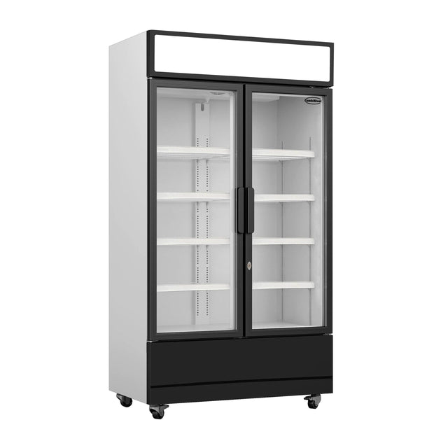 Double Glass Door Refrigerator
