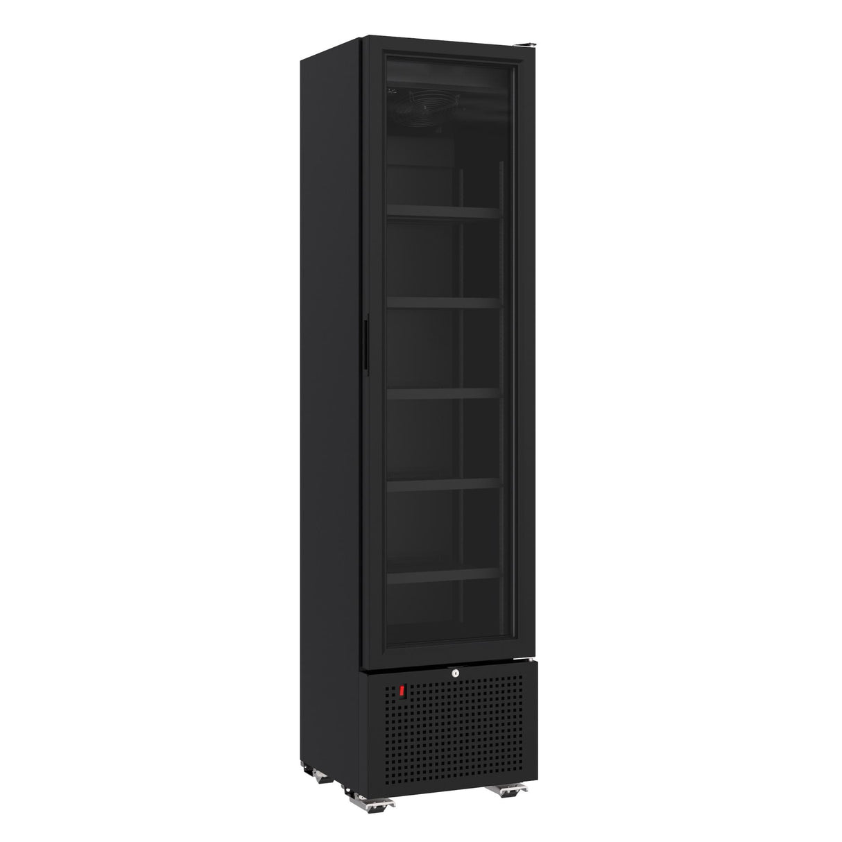 Refrigerator 1 Glass Door Black 221L