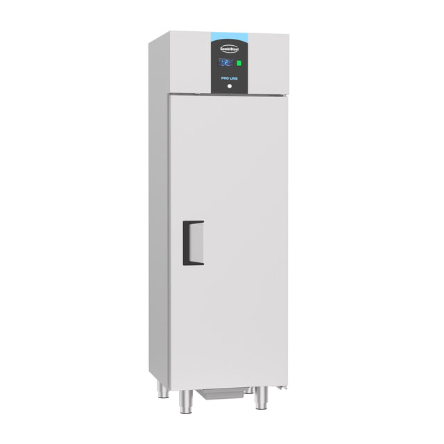 Stainless Steel Upright Fridge – 400L, Right-Hinged.