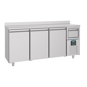 Refrigerated Counter 3 Doors With Disposal Drawer For Coffee