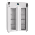 Double Door Upright Commercial Freezer – 1400L, Stainless Steel, Ventilated Cooling