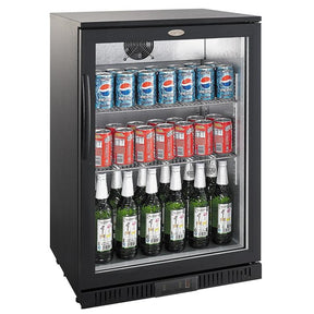 Black Back Bar Cooler Display 138L