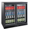 Sliding Door Back Bar Cooler 198L