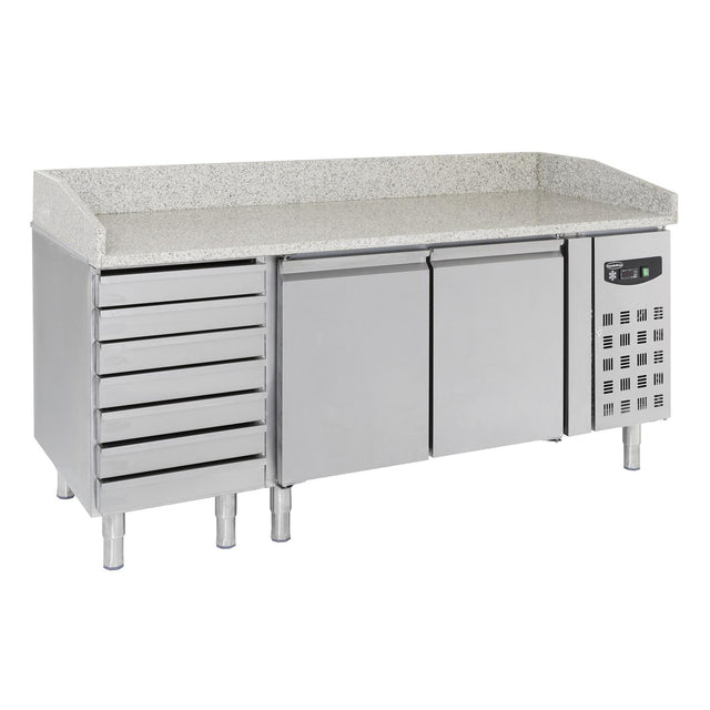 Pizza Preparation Table 2 Doors 7 Drawers