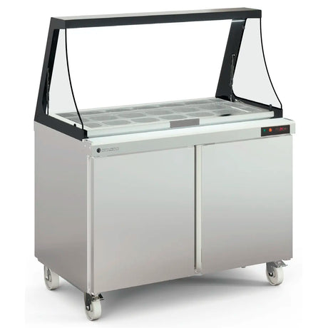 Preparation/Saladette Counter with Liftable Glass Lid SDTP-48-18-LGL