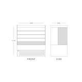 Low Height Tiered Display 1000mm Wide