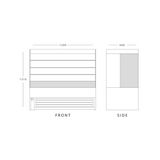 Low Height Tiered Display 1200mm Wide