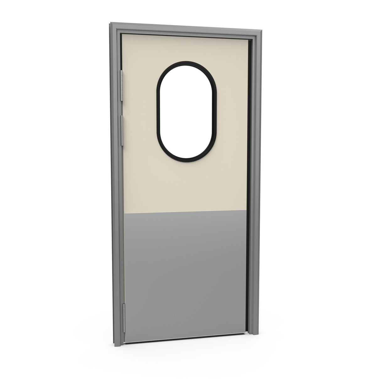 Fire-resistant refrigerated pivoting door, with a 60-minute rating